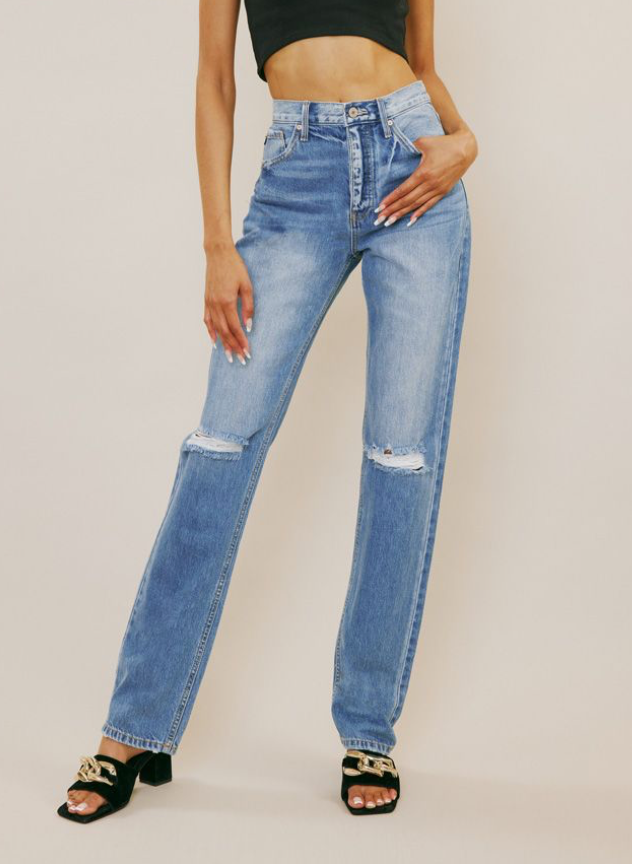 Ashe Ultra High Rise Straight Leg Kancan Jeans