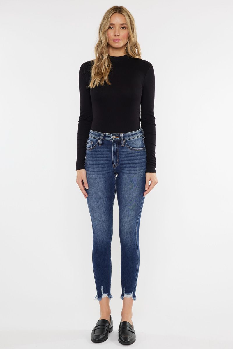 Leo High Rise Ankle Jeans