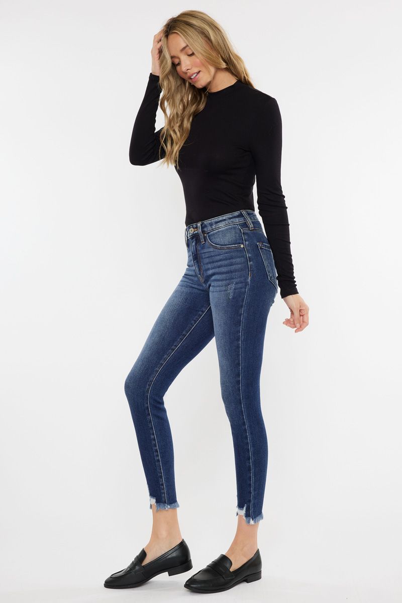 Leo High Rise Ankle Jeans