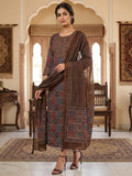 Ajrak Cotton Kurti with Dupatta